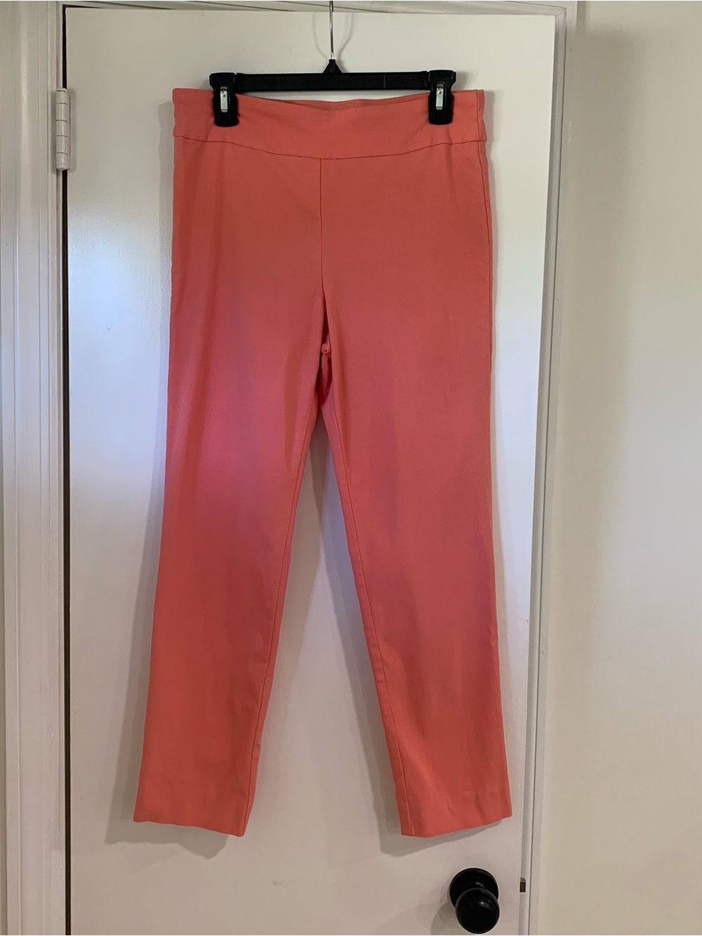 Krazy Larry Women's Coral Stretch Pull-On Pants Office Smoothing Sz 12